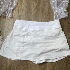 Lulu Lemon White Tennis Skort